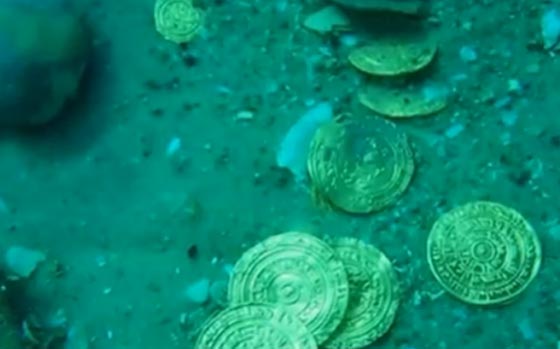  كنز في اعماق البحر كانت تحمله سفينة غرقت قبل 1600 سنة.. فيديو صورة رقم 1