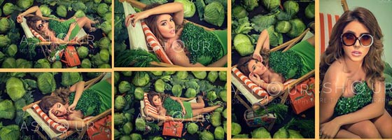 فكرة مجنونة جديدة: صور سارة سلامة مستلقية بين الخضراوات بعد صور سارة سلامة حامل! صورة رقم 8