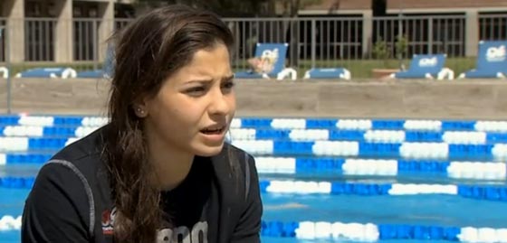 السورية يسرا مارديني تسبح نحو الاولمبياد بعد انقاذ عائلتها من الغرق صورة رقم 1 السورية يسرا مارديني تسبح نحو الاولمبياد بعد انقاذ عائلتها من الغرق صورة رقم 1