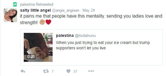 مؤيد ترامب يتهجم على فتاتين مسلمتين وحملة تعاطف معهما.. فيديو صورة رقم 20