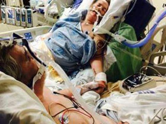 شاب ينشر صور والديه قبل فصل الاجهزة عنهما على فراش الموت صورة رقم 1