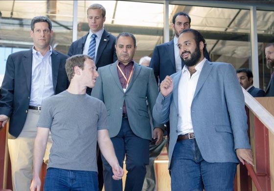 صور لعبة بينغ بونغ لافتة بين الامير محمد بن سلمان ومارك زوكربيرغ  صورة رقم 4