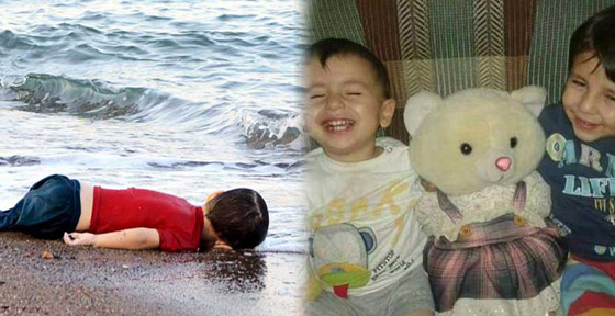 تشويه جدارية عملاقة تحمل صورة الطفل آلان الكردي في المانيا صورة رقم 2