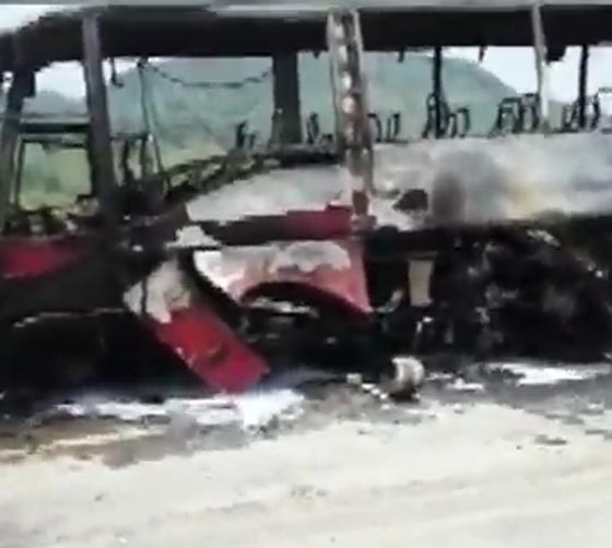 مصرع 35 سائحا في اشتعال النار بحافلة في الصين.. فيديو صورة رقم 4