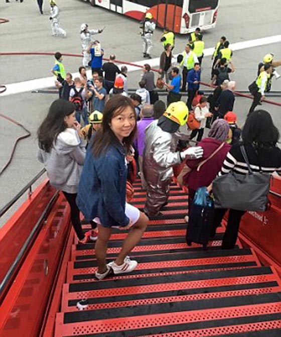 اشتعال النار في طائرة ركاب بعد اقلاعها من سنغافورة الى ميلانو صورة رقم 4