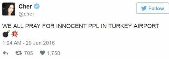 اعتذار لشير عن تغريدة لها حول تفجيرات اسطنبول صورة رقم 1