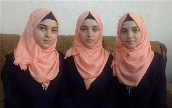 حكاية فريدة في التفوق بطلاتها توءم فلسطيني ثلاثي.. اسراء، الاء وضحى صورة رقم 1