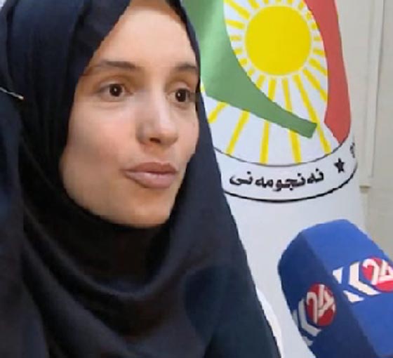 زوجة داعشية تسلم نفسها للقوات البشمركية صورة رقم 2