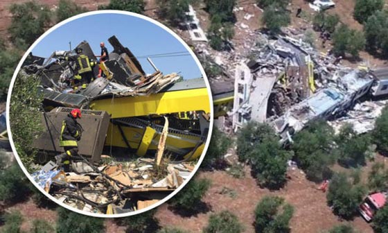 كارثة في ايطاليا: مقتل  20 شخصا في حادث اصطدام مروع بين قطارين  صورة رقم 2