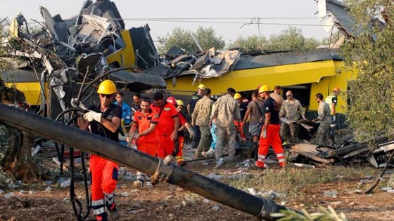 كارثة في ايطاليا: مقتل  20 شخصا في حادث اصطدام مروع بين قطارين  صورة رقم 8