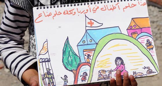 صور طفلة سورية جسدت معاناة بلادها بالرسم صورة رقم 1 صور طفلة سورية جسدت معاناة بلادها بالرسم صورة رقم 1
