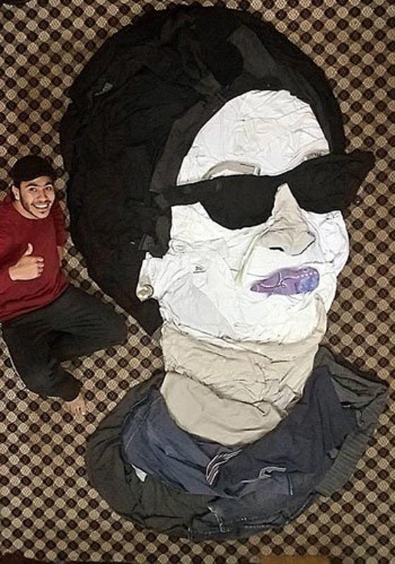 فنان مصري يرسم لوحات رائعة باستعمال اللب السوداني والبندق واللوز صورة رقم 2
