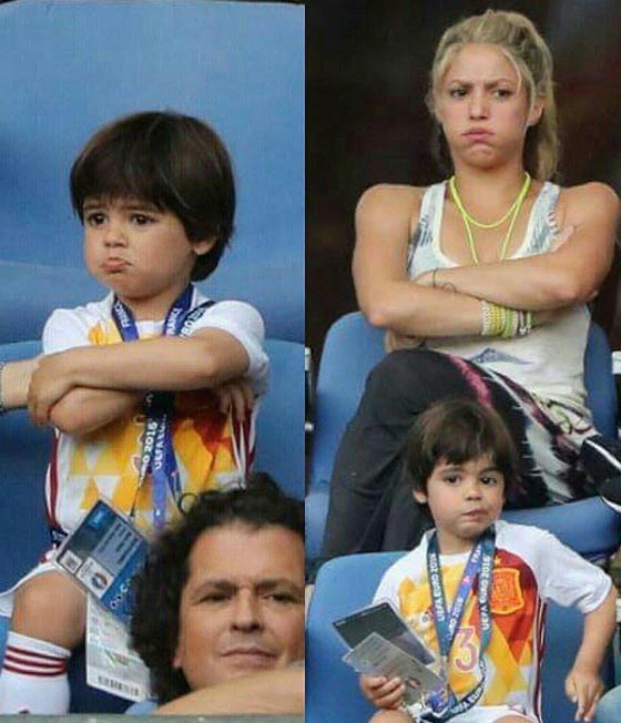 شاكيرا تظهر وجه الشبه بين صديقها اللاعب بيكه وابنهما ساشا صورة رقم 2