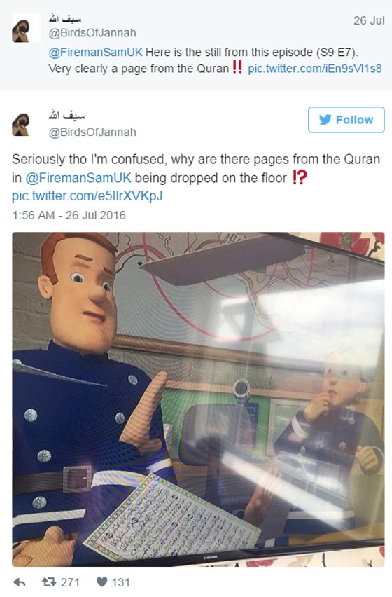 شخصية كرتونية تسئ للقرآن الكريم  وتثير موجة غضب في بريطانيا صورة رقم 6