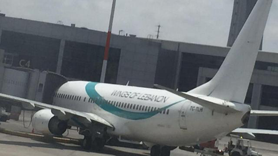 ملابسات هبوط طائرة لبنانية في مطار 