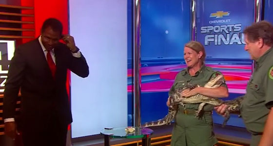 فيديو مثير..تمساح يهدّد حياة مقدم برامج على الهواء مباشرة  صورة رقم 3