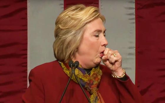 نوبة سعال وتقرير طبي محرج لا تأبه بهما كلينتون وتؤكد ان صحتها جيدة صورة رقم 9