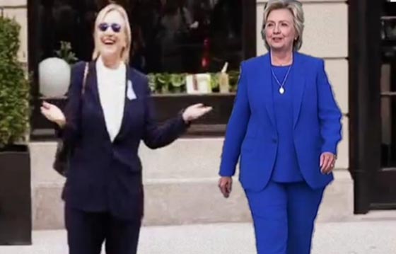 هل خدعت هيلاري كلينتون الامريكيين واستعانت بـ (شبيهة) لها لاخفاء مرضها؟ صورة رقم 1