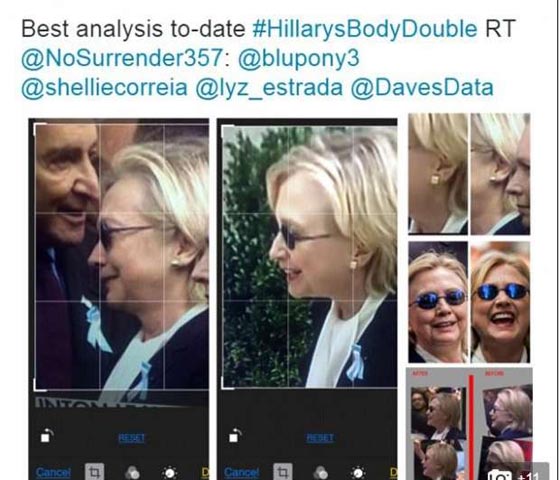 هل خدعت هيلاري كلينتون الامريكيين واستعانت بـ (شبيهة) لها لاخفاء مرضها؟ صورة رقم 6