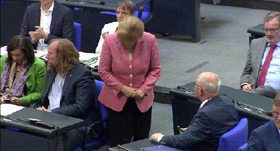  فيديو صادم: رئيس البرلمان الألمانى يطرد انجيلا ميركل لتحدثها دون إذن صورة رقم 2