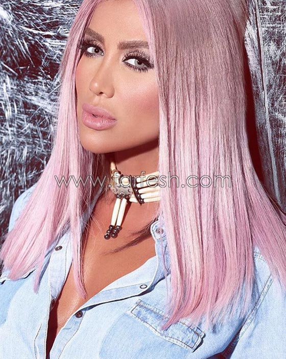  صور فنانات عربيات بألوان وموديلات شعر غريبة منهن شيرين، هيفا ولطيفة   صورة رقم 6