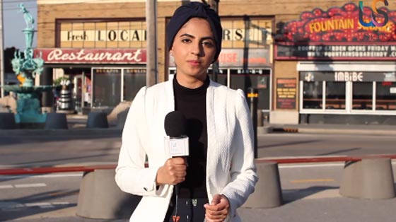  الطالبة ملاك آل داوود: أول مذيعة محجبة سعودية بقناة أمريكية صورة رقم 2