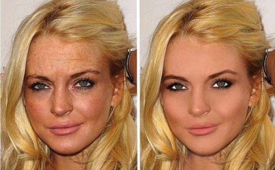 مشاهير يلجأون الى الفوتوشوب: سيدهشك الفرق في صور قبل وبعد التعديل! صورة رقم 2