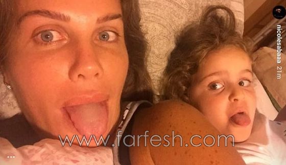 هل نشرت نيكول سابا صورة ابنتها بالخطأ ام للفت الانتباه والاثارة؟ صورة رقم 1