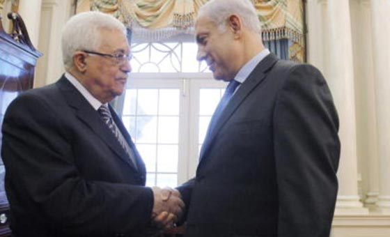 مصافحة بين نتنياهو وعباس: يسعدني رؤيتك.. مضى وقت طويل! صورة رقم 1 مصافحة بين نتنياهو وعباس: يسعدني رؤيتك.. مضى وقت طويل! صورة رقم 1