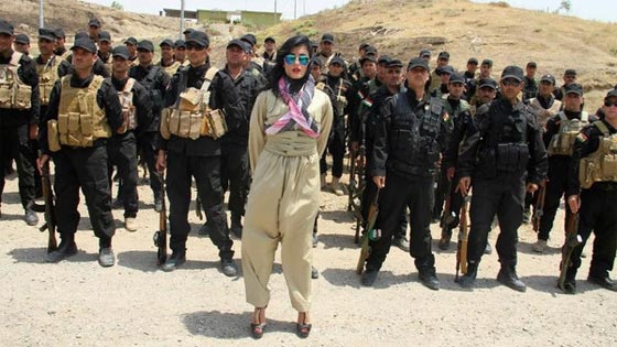 شاكيرا الكردية من شواطئ كاليفورنيا الدافئة الى ساحة القتال ضد داعش صورة رقم 9