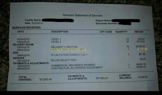 أغرب فاتورة ولادة في تاريخ المستشفيات: مطالبة اب ان يدفع مقابل احتضان ابنه! صورة رقم 3