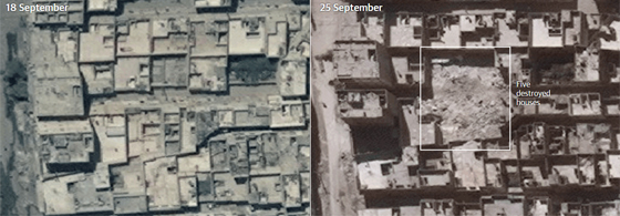 صور جوية تظهر الدمار الذي لحق بحلب التي تشهد اكبر كارثة انسانية صورة رقم 1