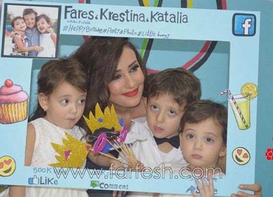 صور وفيديو.. كندة حنا تحتفل بعيد ابنها في المدرسة بمرافقة توأميها صورة رقم 2