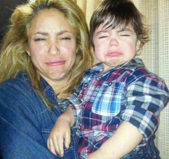  صور مضحكة واخرى تفيض محبة للنجوم مع اولادهم صورة رقم 7