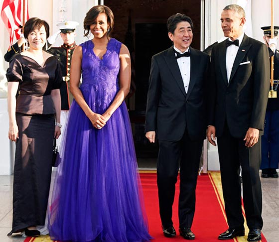 اناقة ميشيل أوباما في قمتها خلال آخر عشاء رسمي لها صورة رقم 6