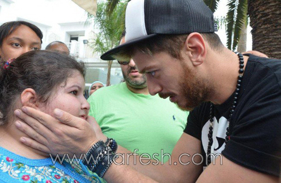  صور سعد المجرد يحقق حلم الطفلة المغربية آية أضخم طفلة في العالم صورة رقم 2