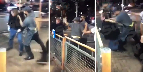 فيديو مشاجرة ساخنة، لكمات وركلات لزبون عنصري في ماكدونالدز  صورة رقم 1