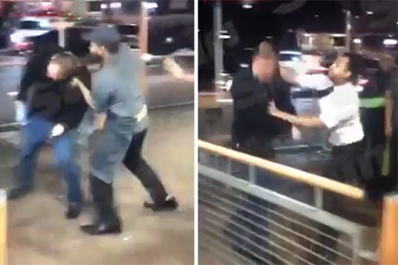 فيديو مشاجرة ساخنة، لكمات وركلات لزبون عنصري في ماكدونالدز  صورة رقم 2