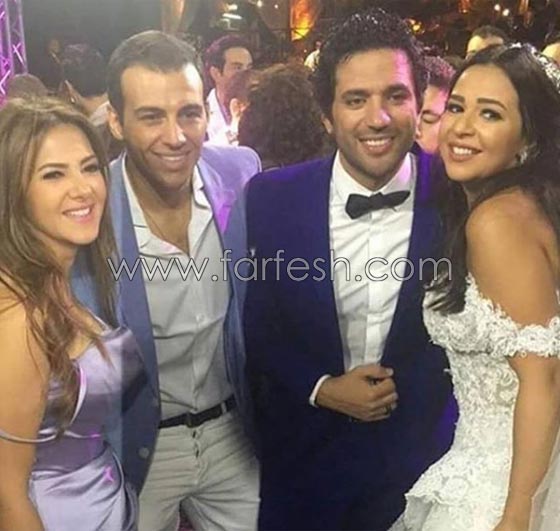 فيديو وصور حفل زفاف حسن الرداد وايمي سمير غانم مع نجوم الفن صورة رقم 10