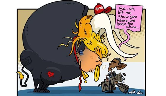 انتصار ترامب وهزيمة كلينتون تثير سخرية رسامي الكاريكاتور  صورة رقم 1