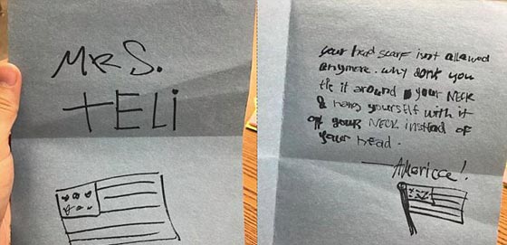 تهديد معلمة أمريكية مسلمة: هذه دولة ترامب، اشنقي نفسك بالحجاب! صورة رقم 4