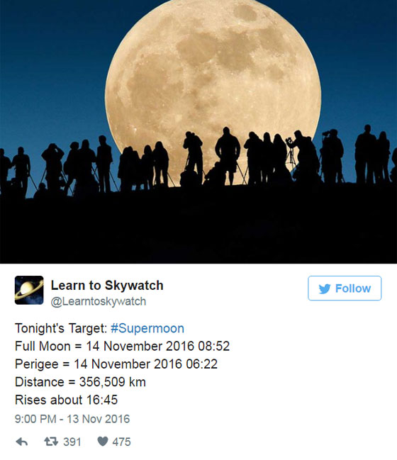 هكذا ظهر القمر العملاق فجر اليوم الاثنين 14 نوفمبر حول العالم صورة رقم 1