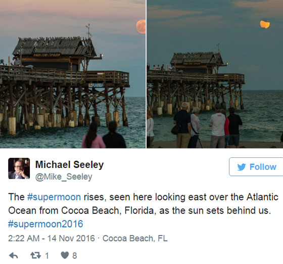 هكذا ظهر القمر العملاق فجر اليوم الاثنين 14 نوفمبر حول العالم صورة رقم 4