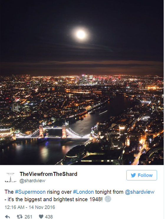 هكذا ظهر القمر العملاق فجر اليوم الاثنين 14 نوفمبر حول العالم صورة رقم 8