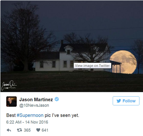 هكذا ظهر القمر العملاق فجر اليوم الاثنين 14 نوفمبر حول العالم صورة رقم 9