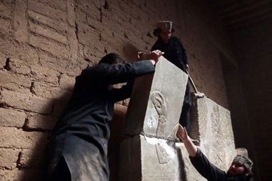 داعش يغادر مدينة نمرود الاثرية بعد تدمير كنوز الحضارة الآشورية صورة رقم 5