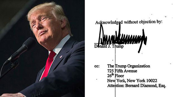 توقيع ترامب يعكس طموحه وشجاعته وتعطشه للسلطة صورة رقم 4