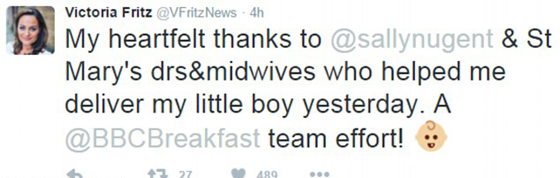 فيديو وصور.. آلام المخاض تداهم مذيعة أخبار على الهواء مباشرة صورة رقم 2