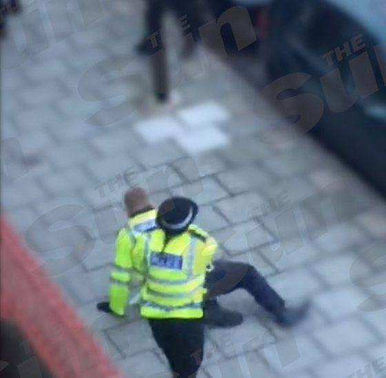 فيديو مزعج.. طلاب يضربون شرطيا لانه افسد عليهم متعة المشاجرة بين فتاتين! صورة رقم 2