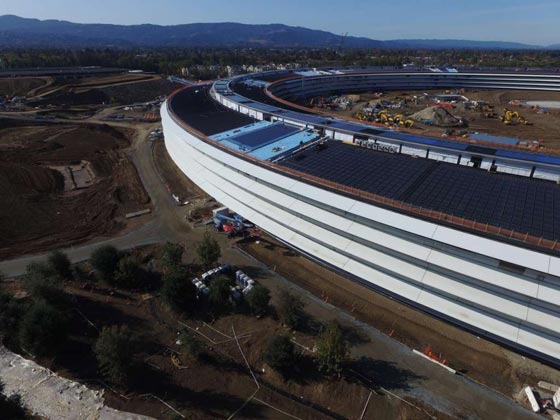 فيديو وصور المقر الفضائي الجديد لشركة ابل يستمد طاقته من الشمس صورة رقم 1